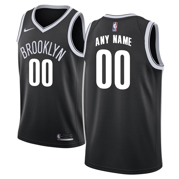 Men's Black Brooklyn Nets Active Player Custom Stitched Basketball Jersey